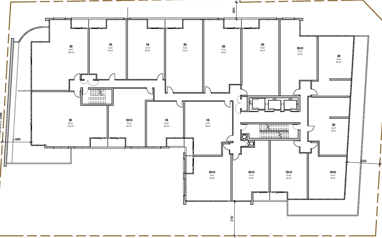 Floor plan for project from page 33 of the file '2022-12-14 - Design Brief - D07-12-22-0105'