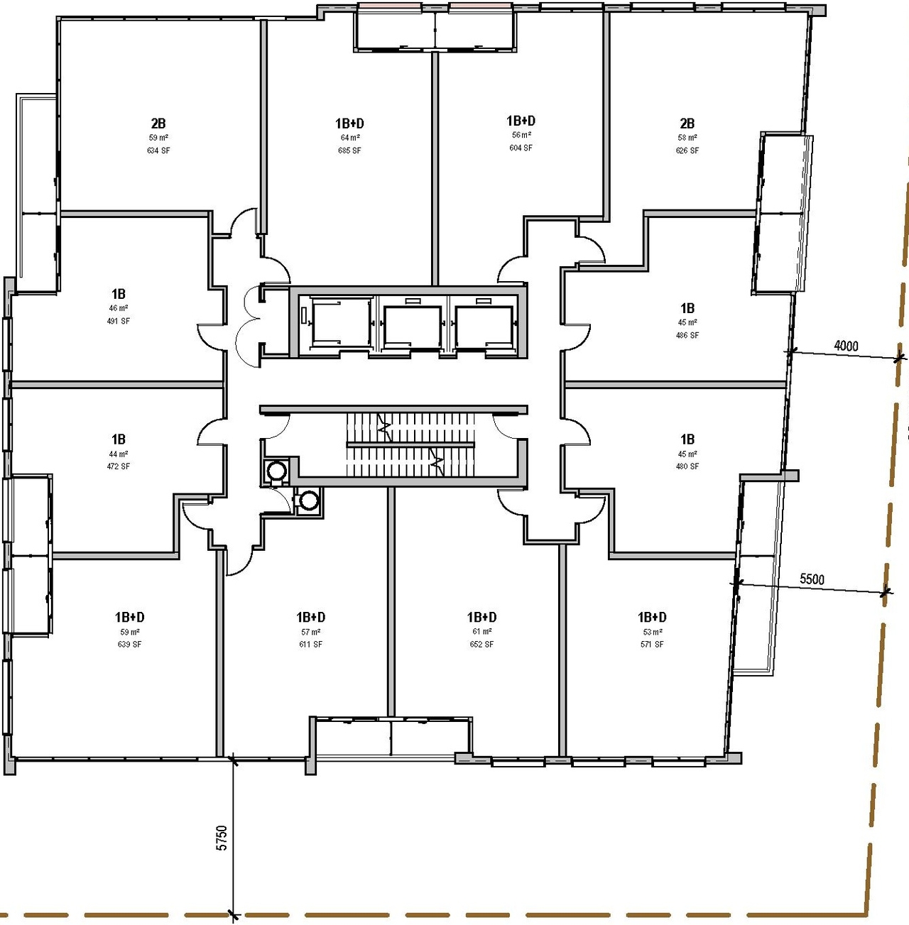 Floor plan for project from page 36 of the file '2022-12-14 - Design Brief - D07-12-22-0105'