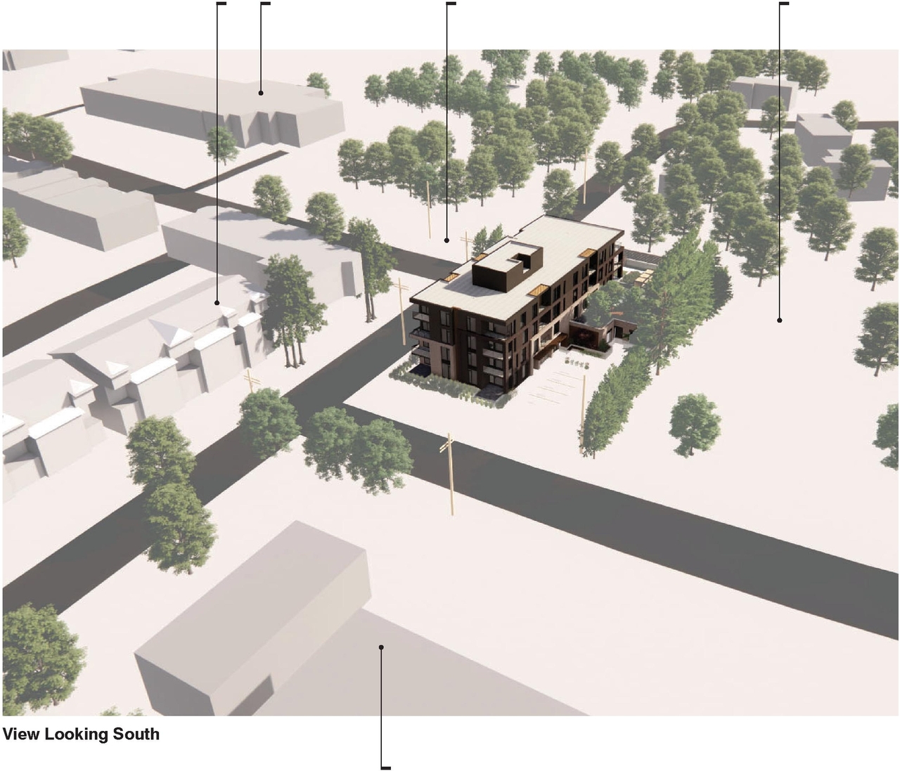 Rendering of building from page 2 of the file '25-07-22 - Design Brief - D07-12-22-0114'