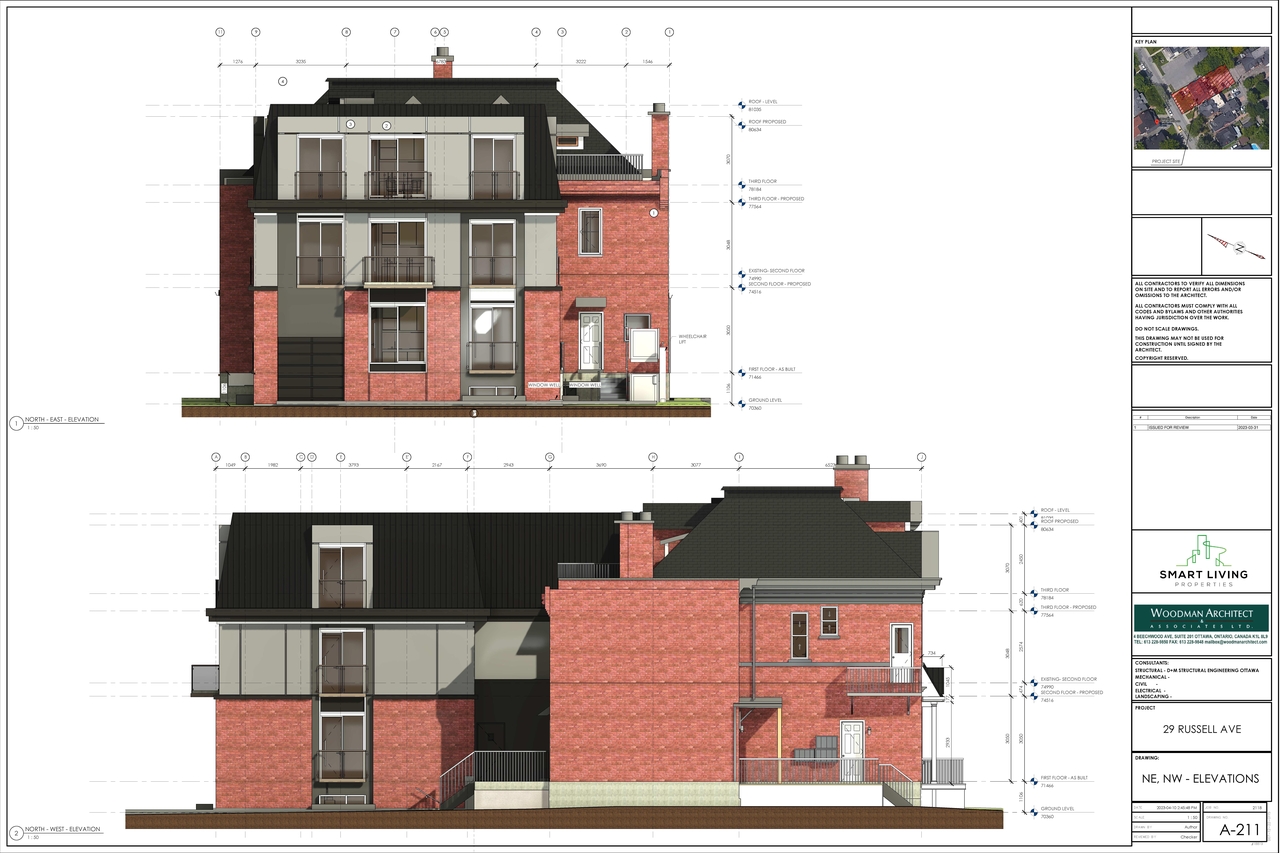 Rendering of building from page 8 of the file '2023-04-25 - Floor Plans & Elevations - D07-12-22-0115'