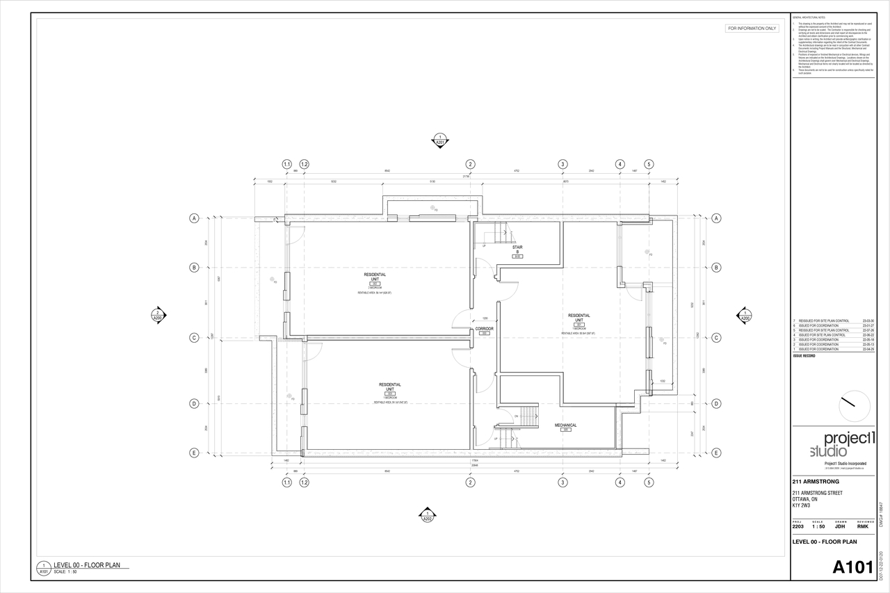 Floor plan for project from page 1 of the file '2023-04-12 - Floor Plans - D02-02-22-0079 - D07-12-22-0120'