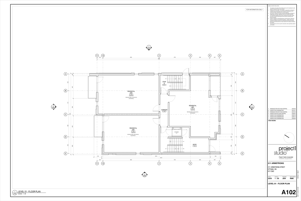 Floor plan for project from page 2 of the file '2023-04-12 - Floor Plans - D02-02-22-0079 - D07-12-22-0120'