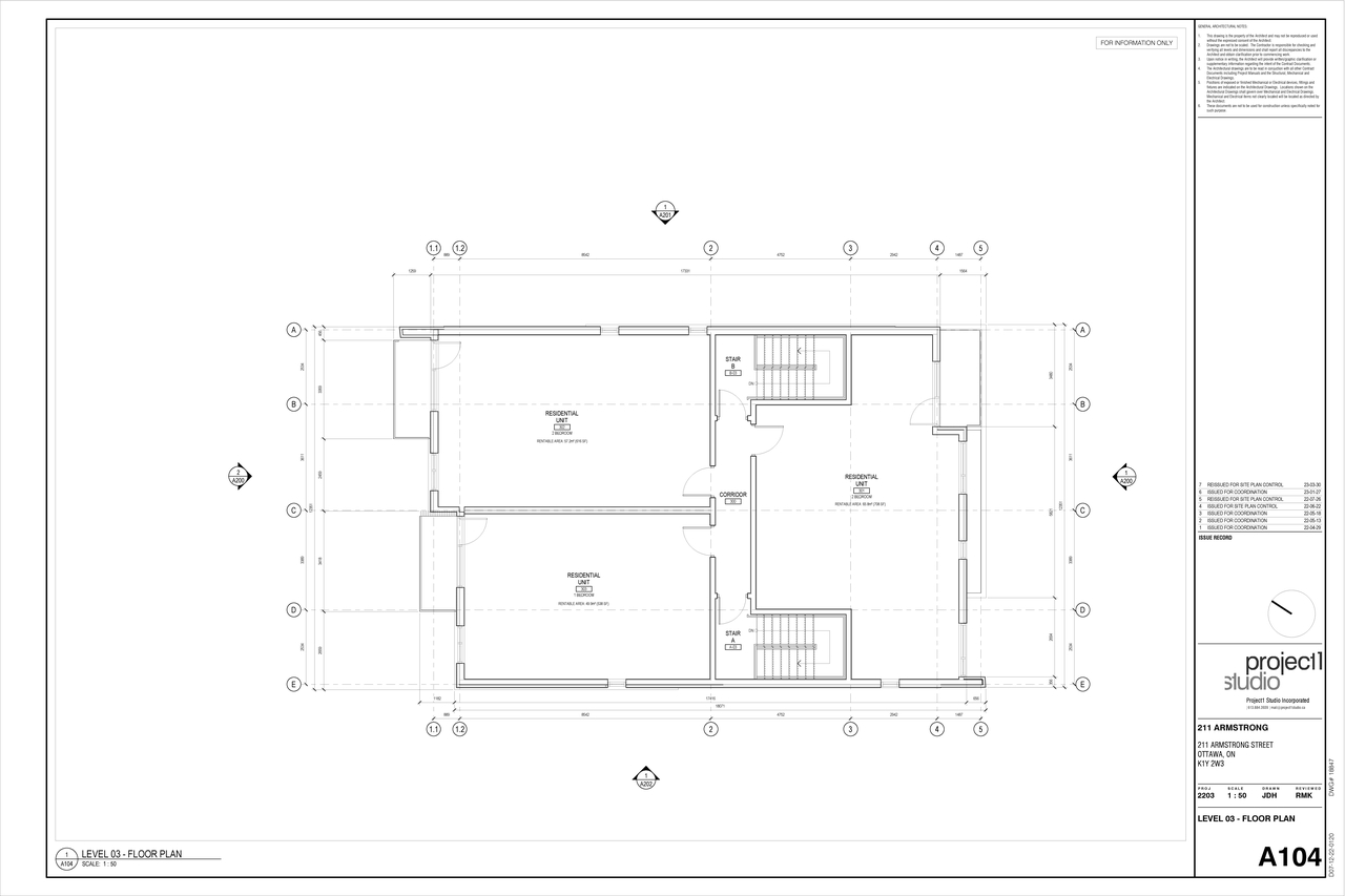 Floor plan for project from page 4 of the file '2023-04-12 - Floor Plans - D02-02-22-0079 - D07-12-22-0120'