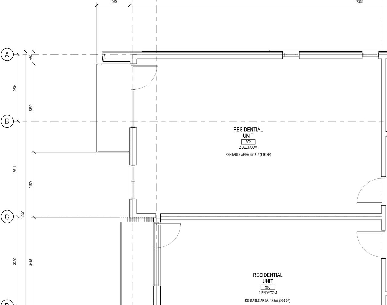 Floor plan for project from page 4 of the file '2023-04-12 - Floor Plans - D02-02-22-0079 - D07-12-22-0120'