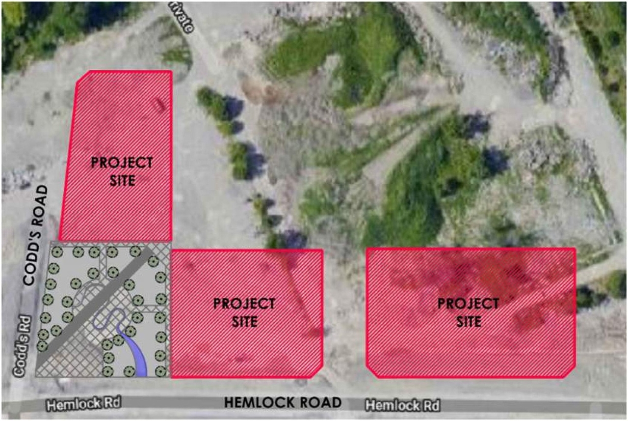Construction site plan for project from page 13 of the file '2022-08-16 - Design Brief - D07-12-22-0122'