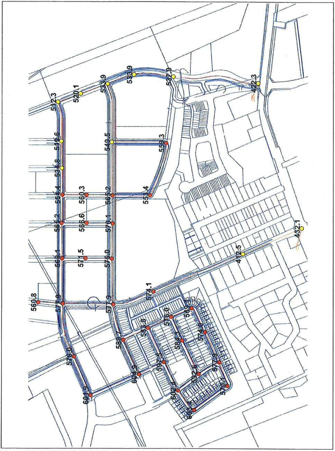 Construction site plan for project from page 44 of the file '2022-08-16 - Design Brief - D07-12-22-0122'