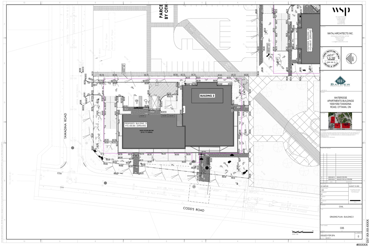 Construction site plan for project from page 110 of the file '2022-08-16 - Design Brief - D07-12-22-0122'