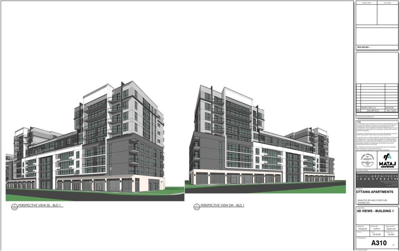 Rendering of building from page 13 of the file '2022-08-16 - Design Brief - D07-12-22-01221'