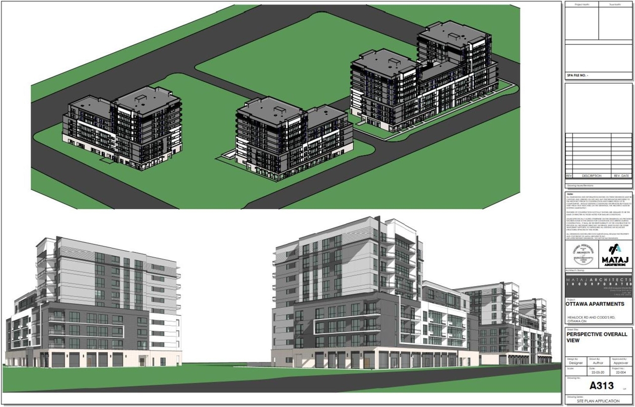 Rendering of building from page 14 of the file '2022-08-16 - Design Brief - D07-12-22-01221'