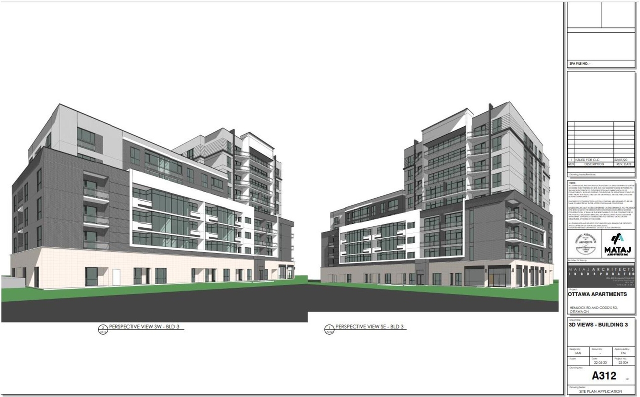 Rendering of building from page 14 of the file '2022-08-16 - Design Brief - D07-12-22-01221'