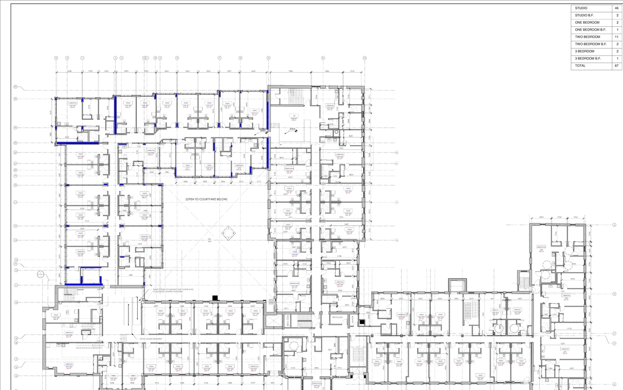 Construction site plan for project from page 3 of the file '2023-03-30 - Floor Plans - D07-12-22-0124'
