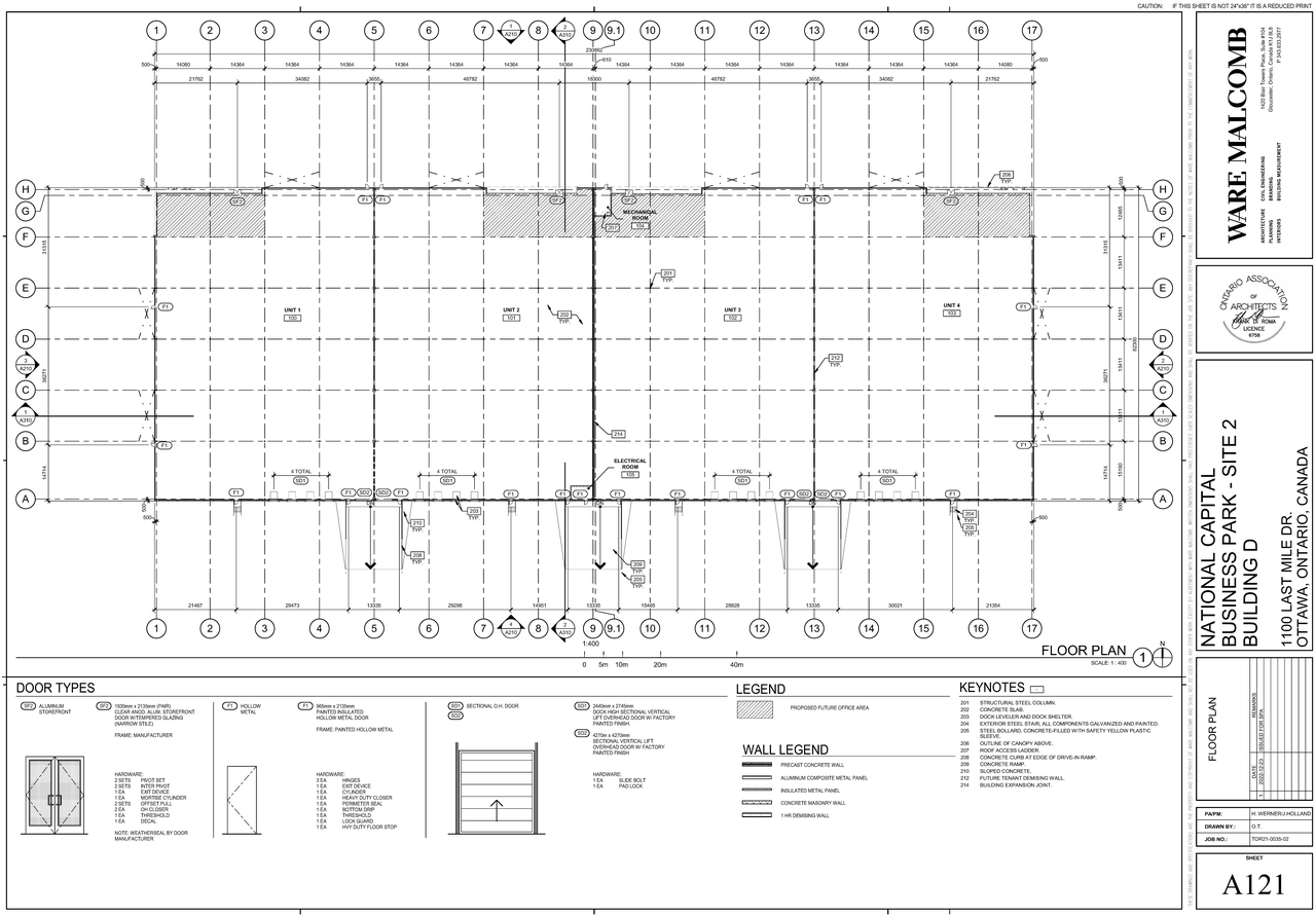 Construction site plan for project from page 1 of the file '2022-12-23 - Floor Plan - D07-12-22-0125'