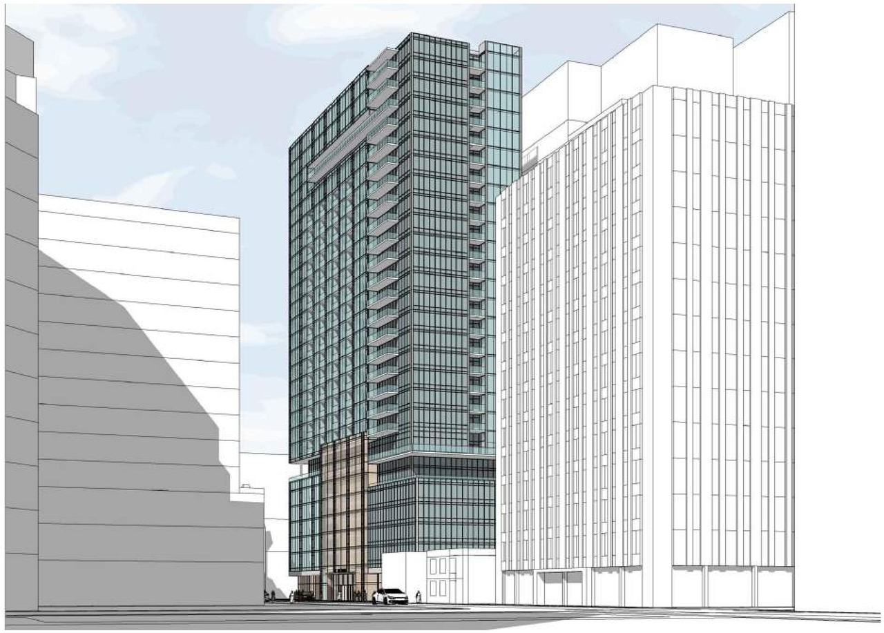 Rendering of building from page 17 of the file '2022-11-01 - Formal UDRP Presentation - D07-12-22-0128'
