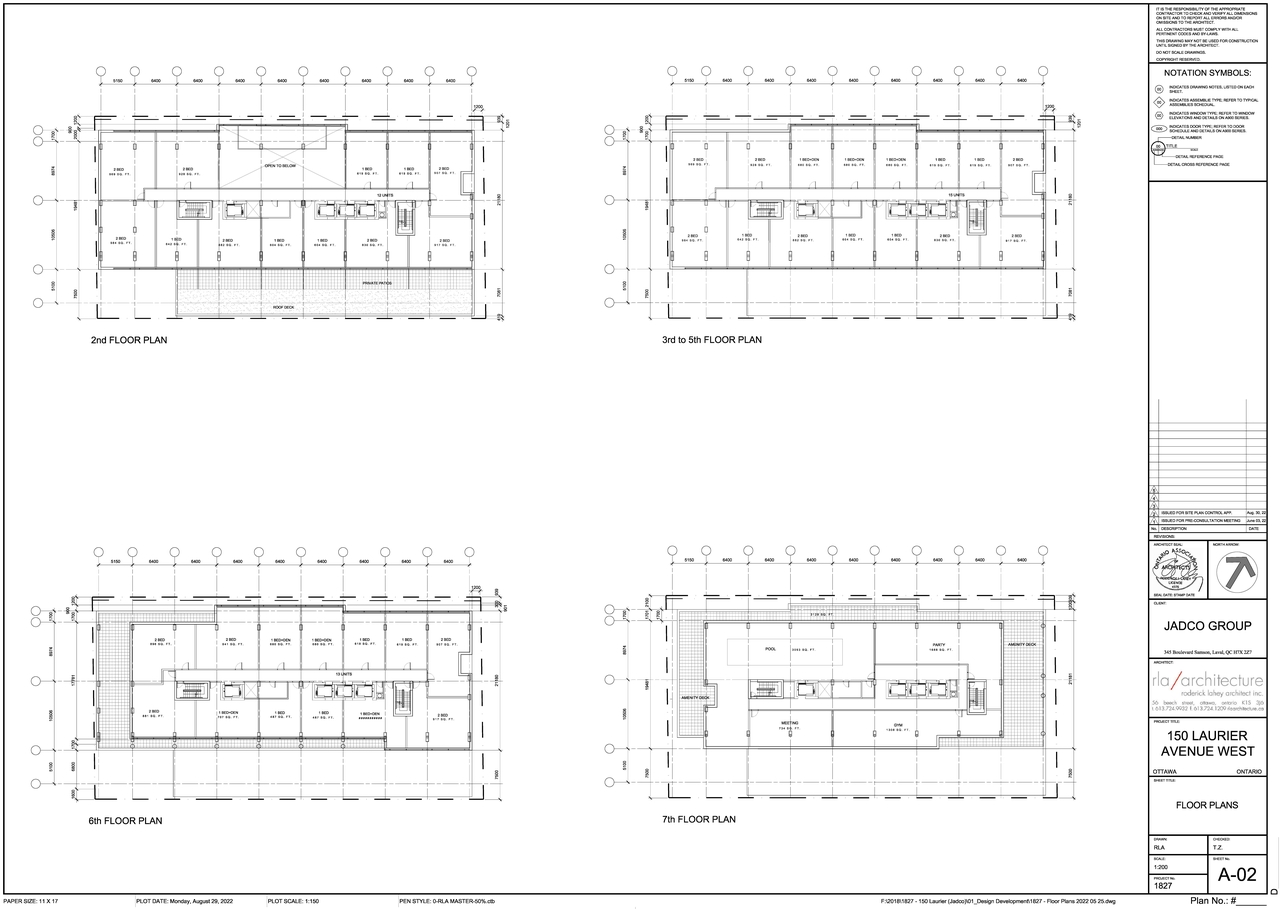 Floor plan for project from page 2 of the file '2022-09-01 - Floor Plans - D07-12-22-0128'
