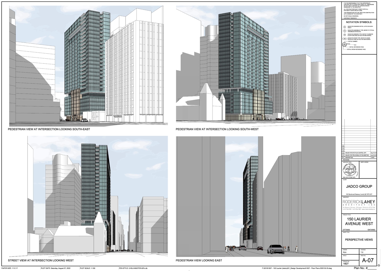 Rendering of building from page 1 of the file '2022-09-01 - Perspective Views - D07-12-22-0128'