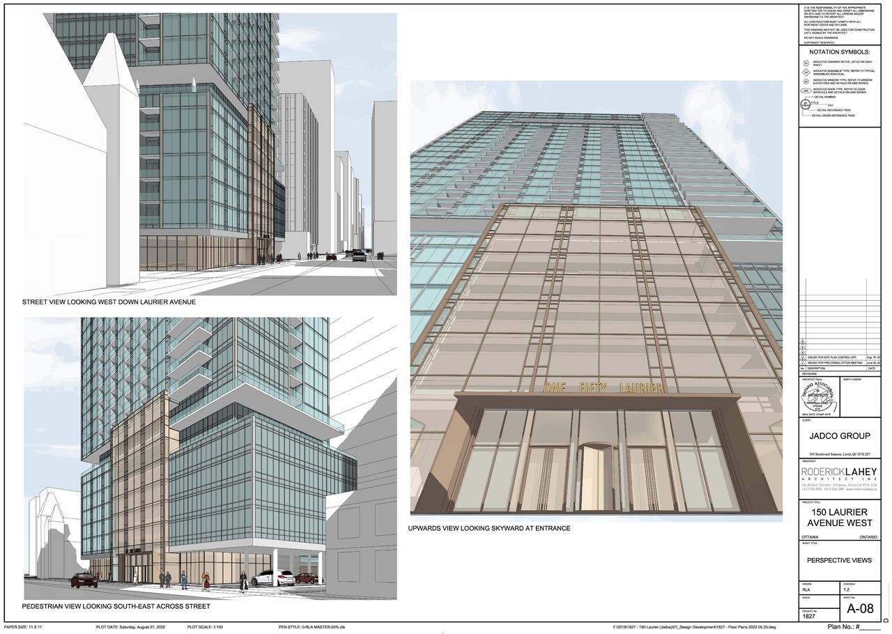 Rendering of building from page 2 of the file '2022-09-01 - Perspective Views - D07-12-22-0128'
