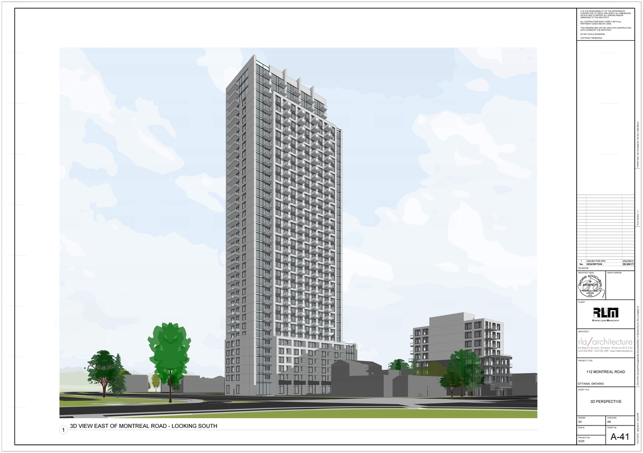 Rendering of building from page 1 of the file '2022-09-19 - Perspectives - Phase 1 and 2 - D07-12-22-0138'