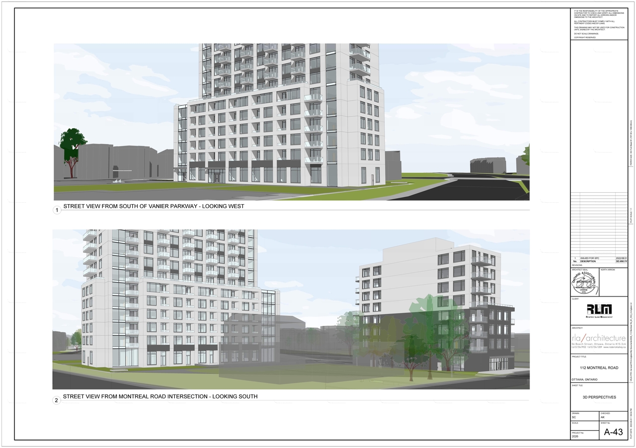Rendering of building from page 3 of the file '2022-09-19 - Perspectives - Phase 1 and 2 - D07-12-22-0138'