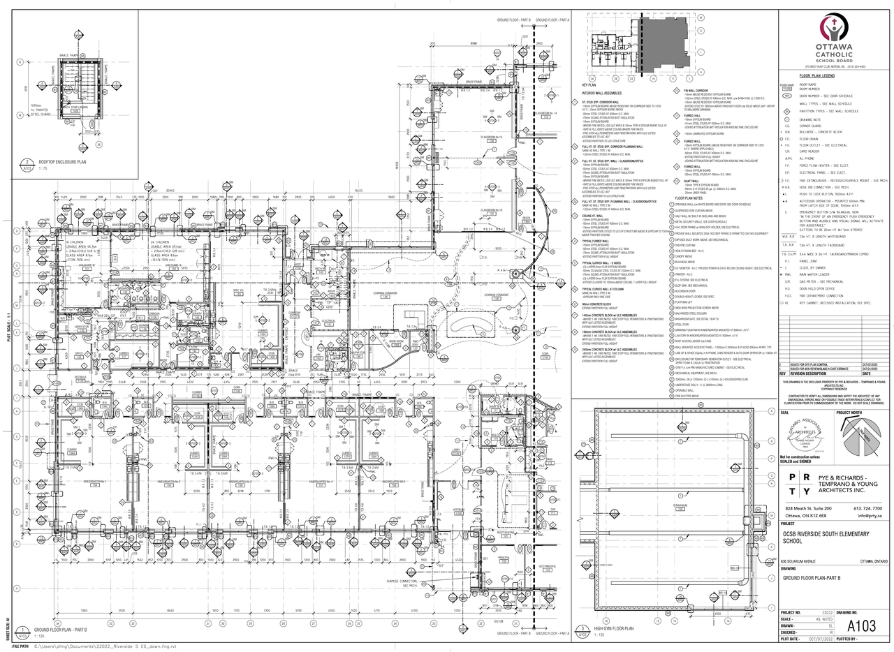 Floor plan for project from page 2 of the file '2022-10-11 - Floor plans and elevations - D07-12-22-0145'