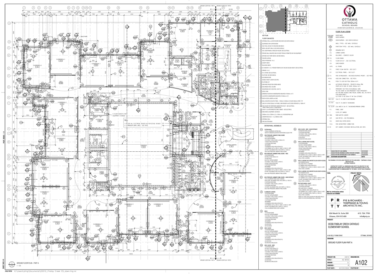 Floor plan for project from page 1 of the file '2022-10-11 - Floor plans and elevations - D07-12-22-0146'