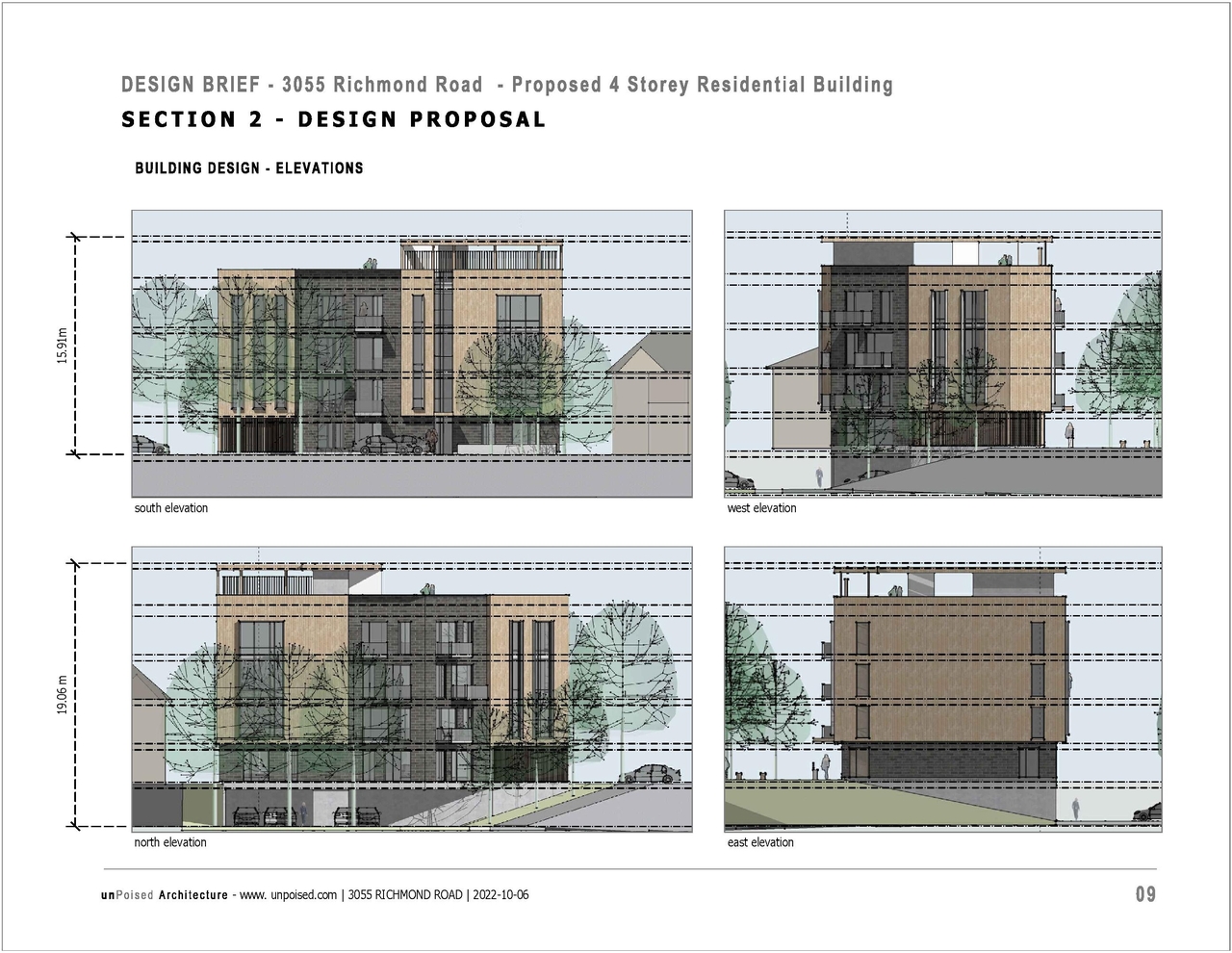 Rendering of building from page 10 of the file '2022-10-12 - Design Brief - D07-12-22-0147'