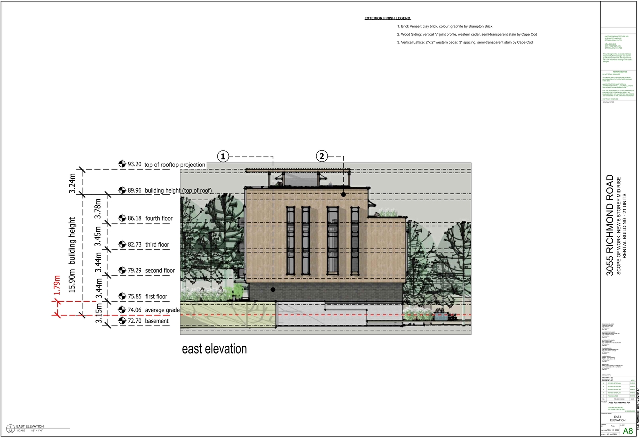 Rendering of building from page 7 of the file '2026-01-12 - Floor Plans & Elevations - D07-12-22-0147'