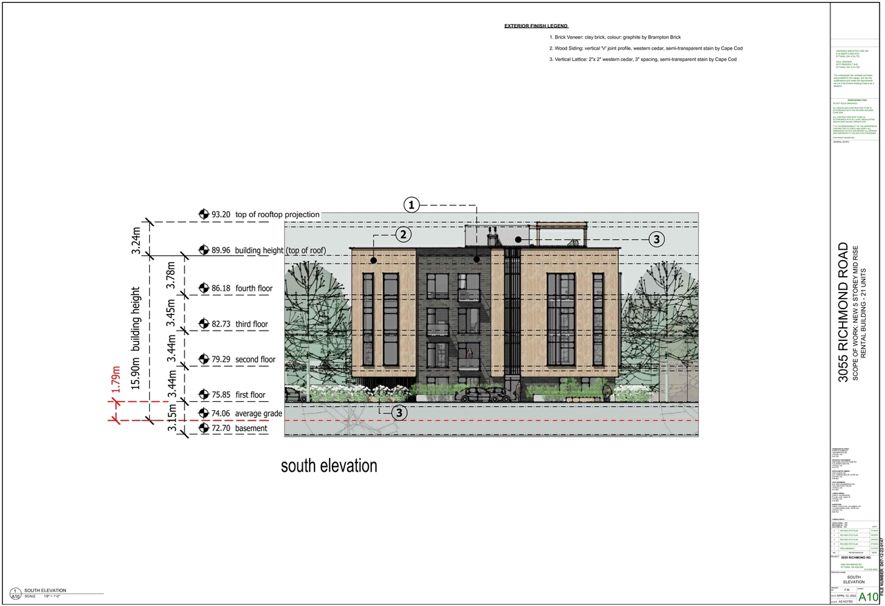Rendering of building from page 9 of the file '2026-01-12 - Floor Plans & Elevations - D07-12-22-0147'