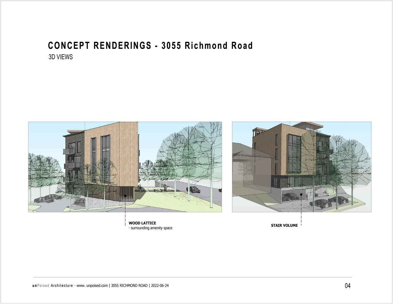 Rendering of building from page 5 of the file '2022-10-12 - Concept Renderings and Elevations - D07-12-22-0147'