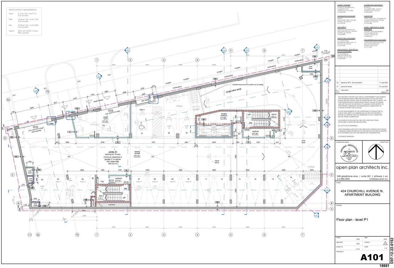 Construction site plan for project from page 2 of the file '2025-07-14 - Floor Plan L2 - D07-12-22-0152'