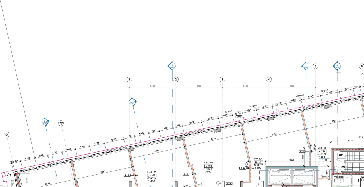 Construction site plan for project from page 3 of the file '2025-07-14 - Floor Plan L2 - D07-12-22-0152'