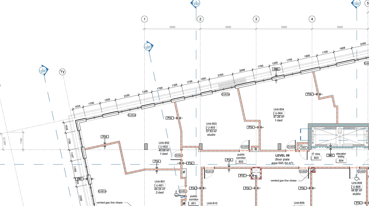 Construction site plan for project from page 8 of the file '2025-07-14 - Floor Plan L2 - D07-12-22-0152'