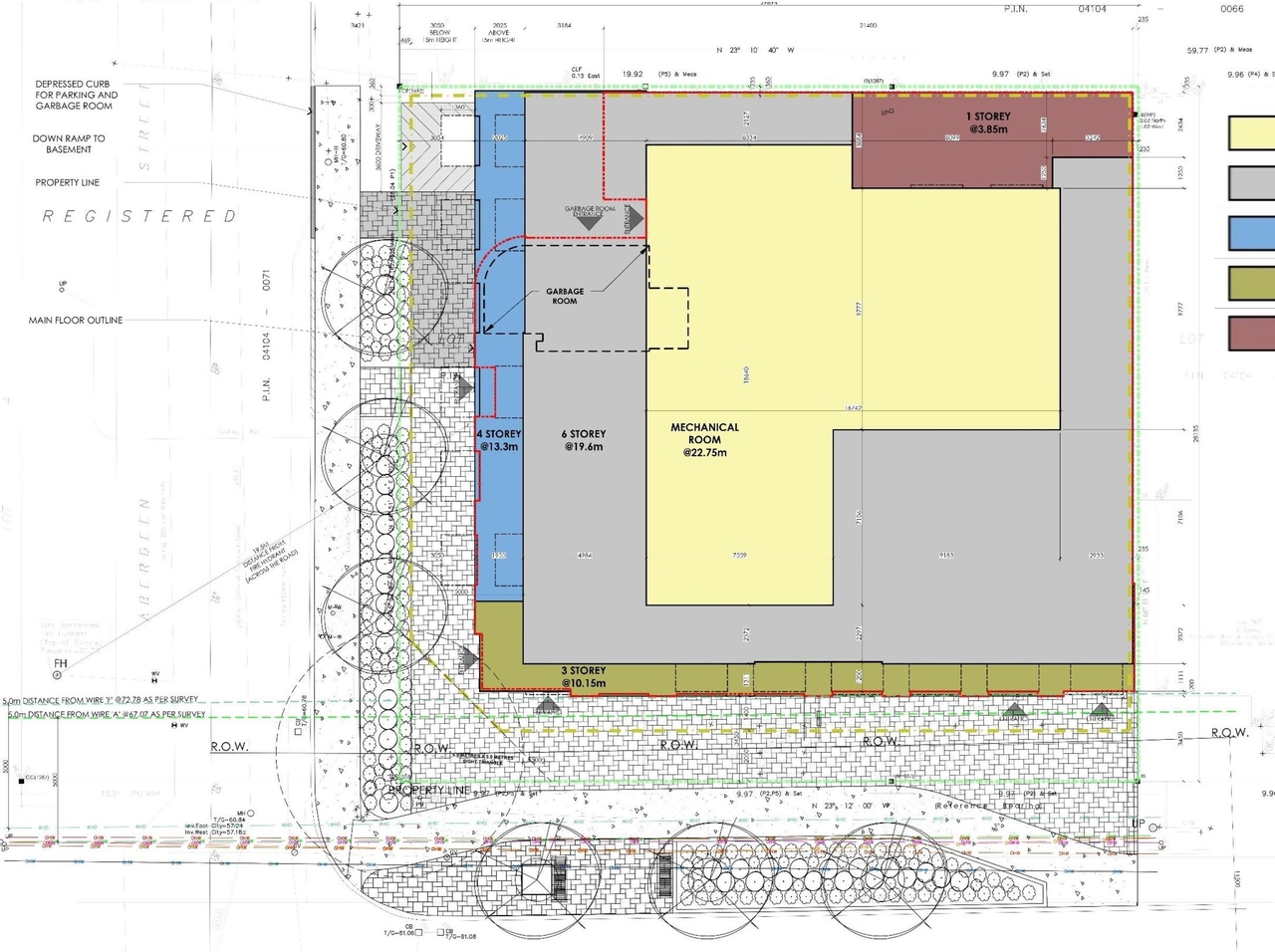 Construction site plan for project from page 15 of the file '2024-12-23 - Design Brief - D07-12-22-0165'
