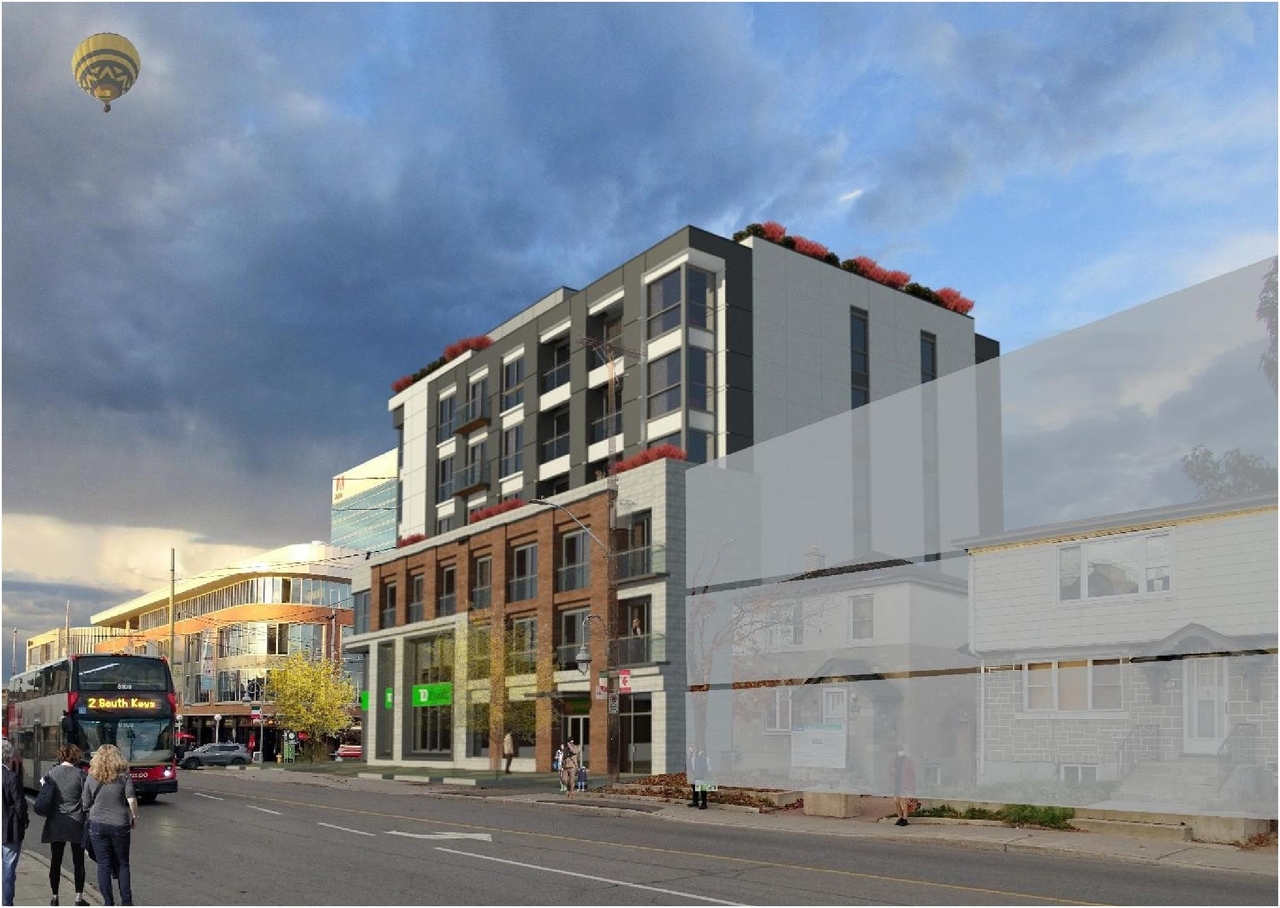 Rendering of building from page 30 of the file '2022-12-02 - Design Brief - D07-12-22-0165'