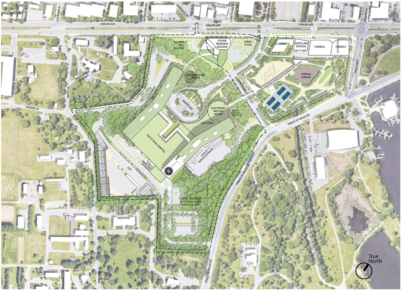 Construction site plan for project from page 7 of the file '2023-04-17 - Design Brief - D07-12-22-0168'