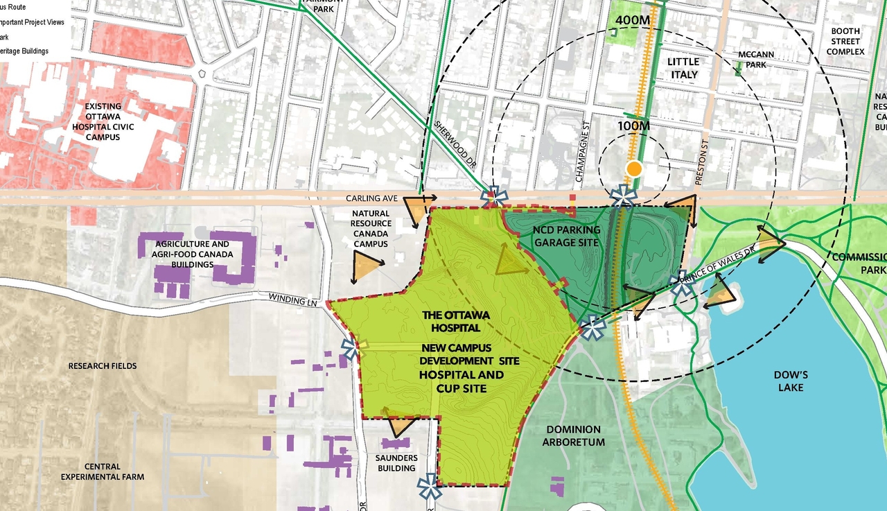 Construction site plan for project from page 11 of the file '2023-04-17 - Design Brief - D07-12-22-0168'