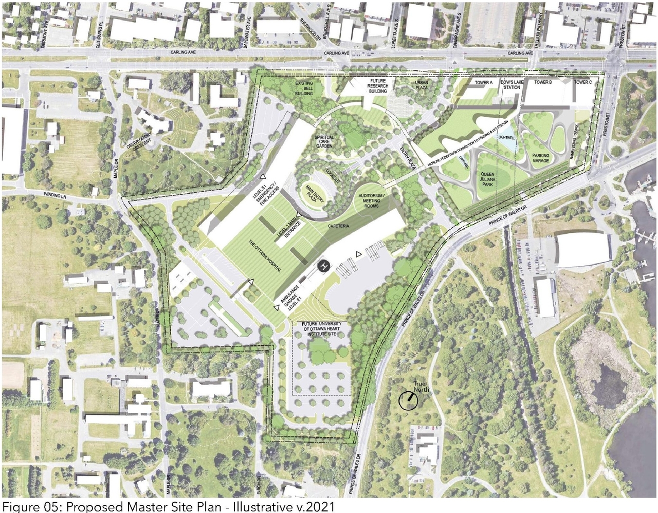 Construction site plan for project from page 16 of the file '2023-04-17 - Design Brief - D07-12-22-0168'