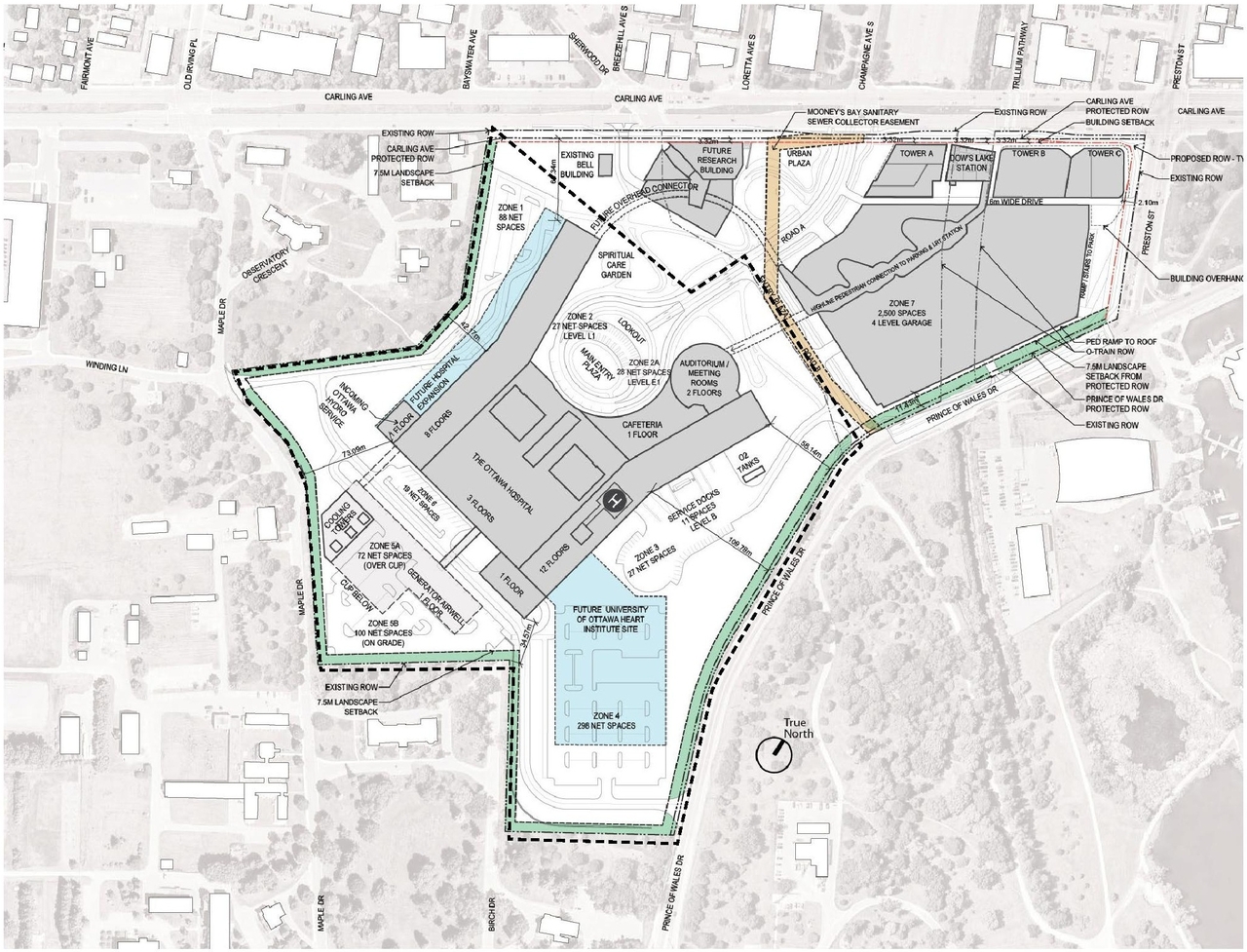 Construction site plan for project from page 17 of the file '2023-04-17 - Design Brief - D07-12-22-0168'