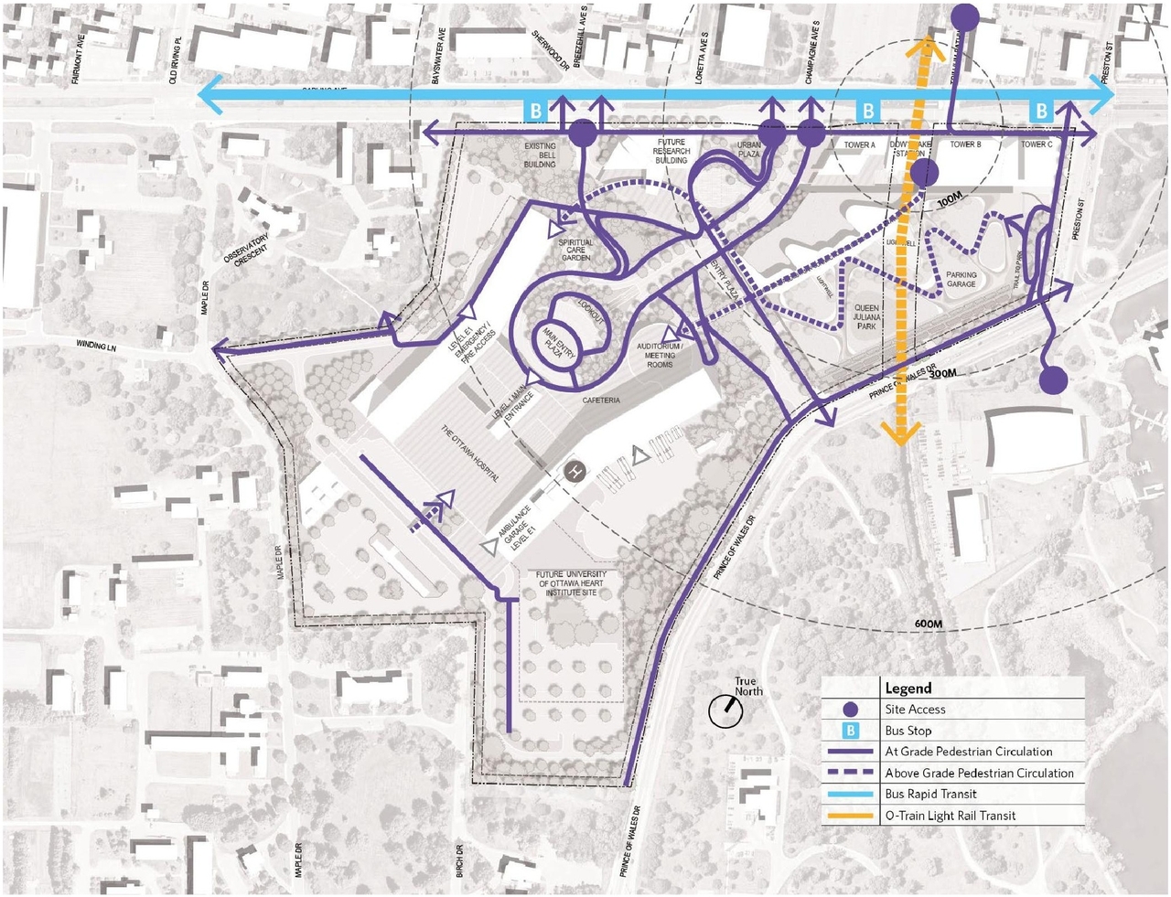 Construction site plan for project from page 18 of the file '2023-04-17 - Design Brief - D07-12-22-0168'