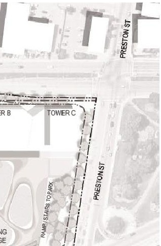 Construction site plan for project from page 21 of the file '2023-04-17 - Design Brief - D07-12-22-0168'