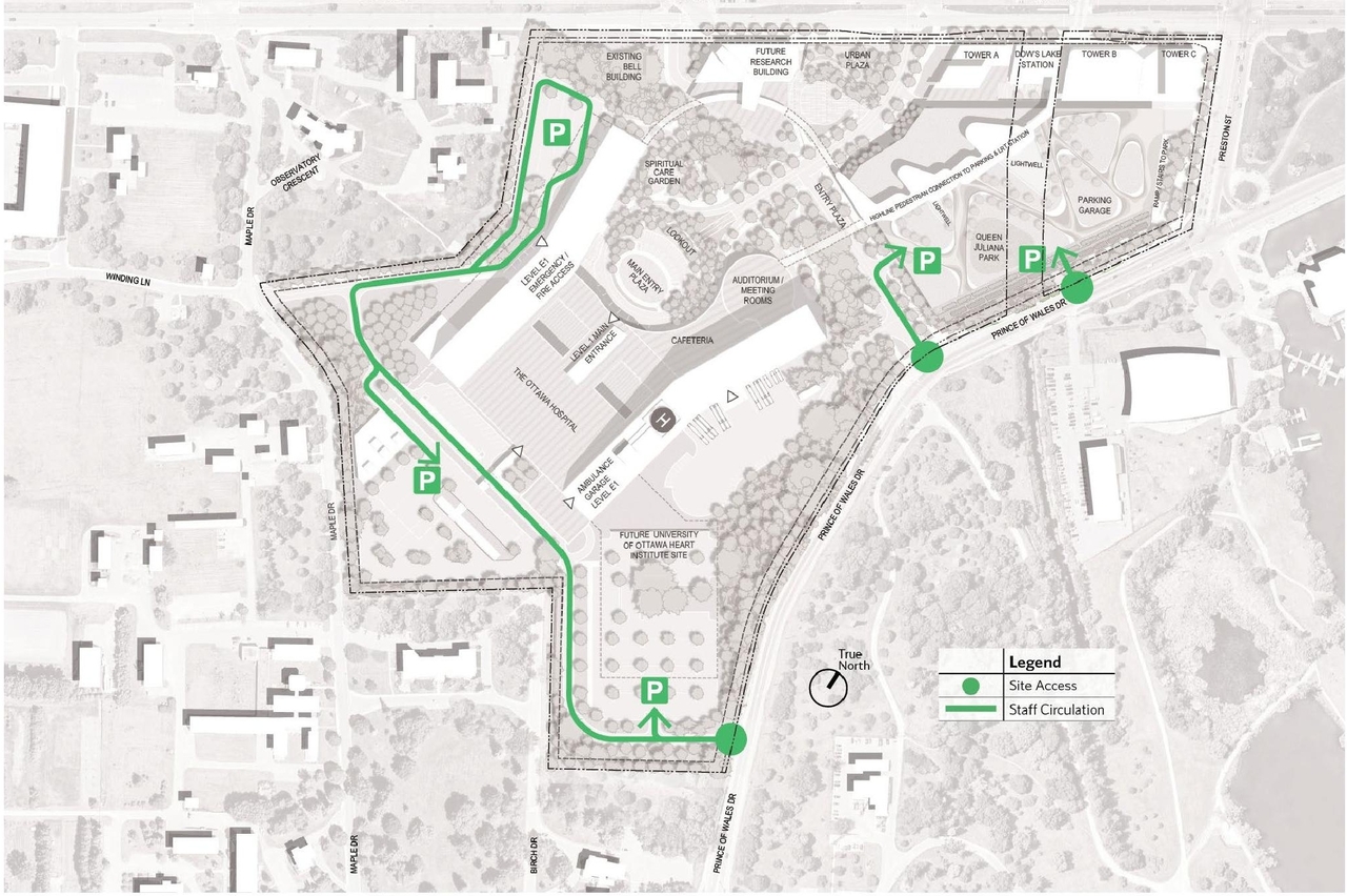 Construction site plan for project from page 22 of the file '2023-04-17 - Design Brief - D07-12-22-0168'