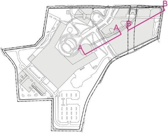 Construction site plan for project from page 28 of the file '2023-04-17 - Design Brief - D07-12-22-0168'