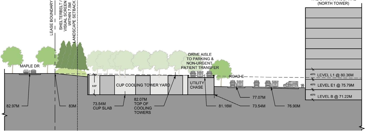 Construction site plan for project from page 29 of the file '2023-04-17 - Design Brief - D07-12-22-0168'