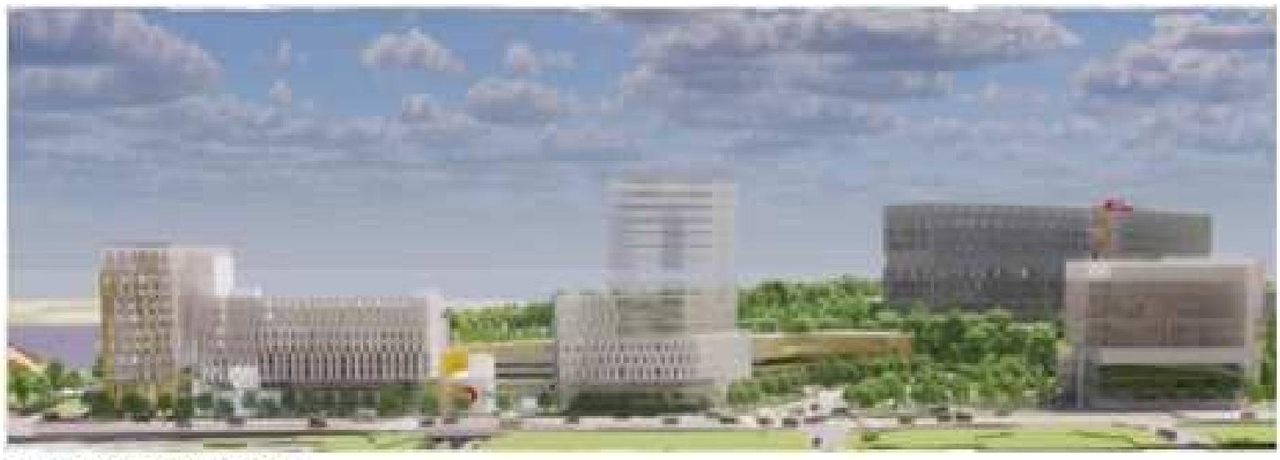Rendering of building from page 40 of the file '2023-04-17 - Design Brief - D07-12-22-0168'