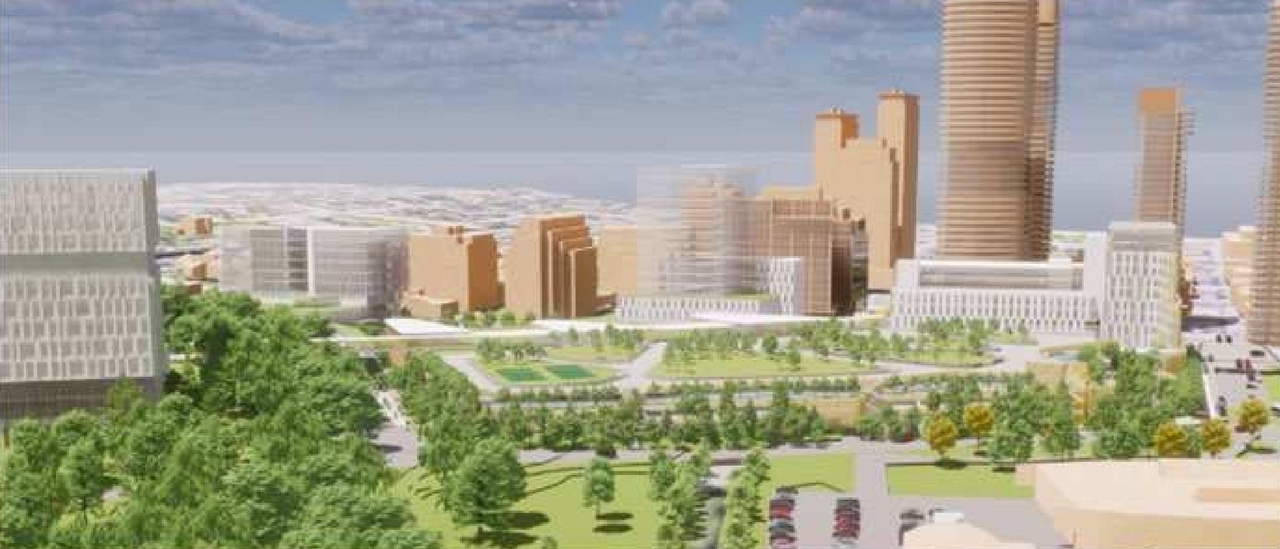 Rendering of building from page 40 of the file '2023-04-17 - Design Brief - D07-12-22-0168'