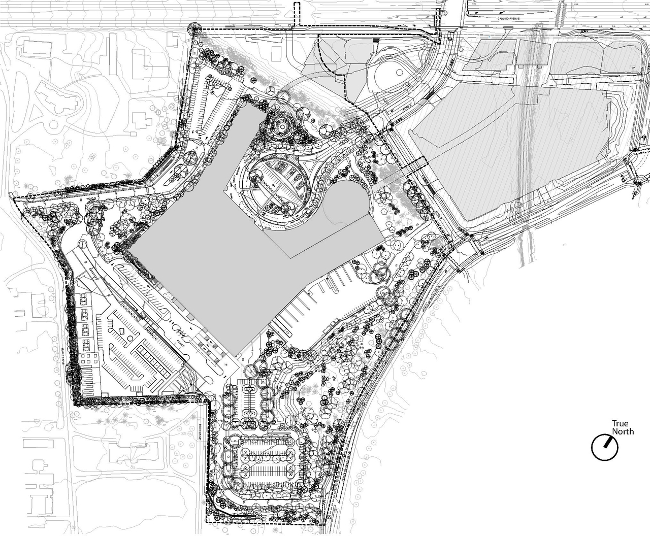 Construction site plan for project from page 52 of the file '2023-04-17 - Design Brief - D07-12-22-0168'