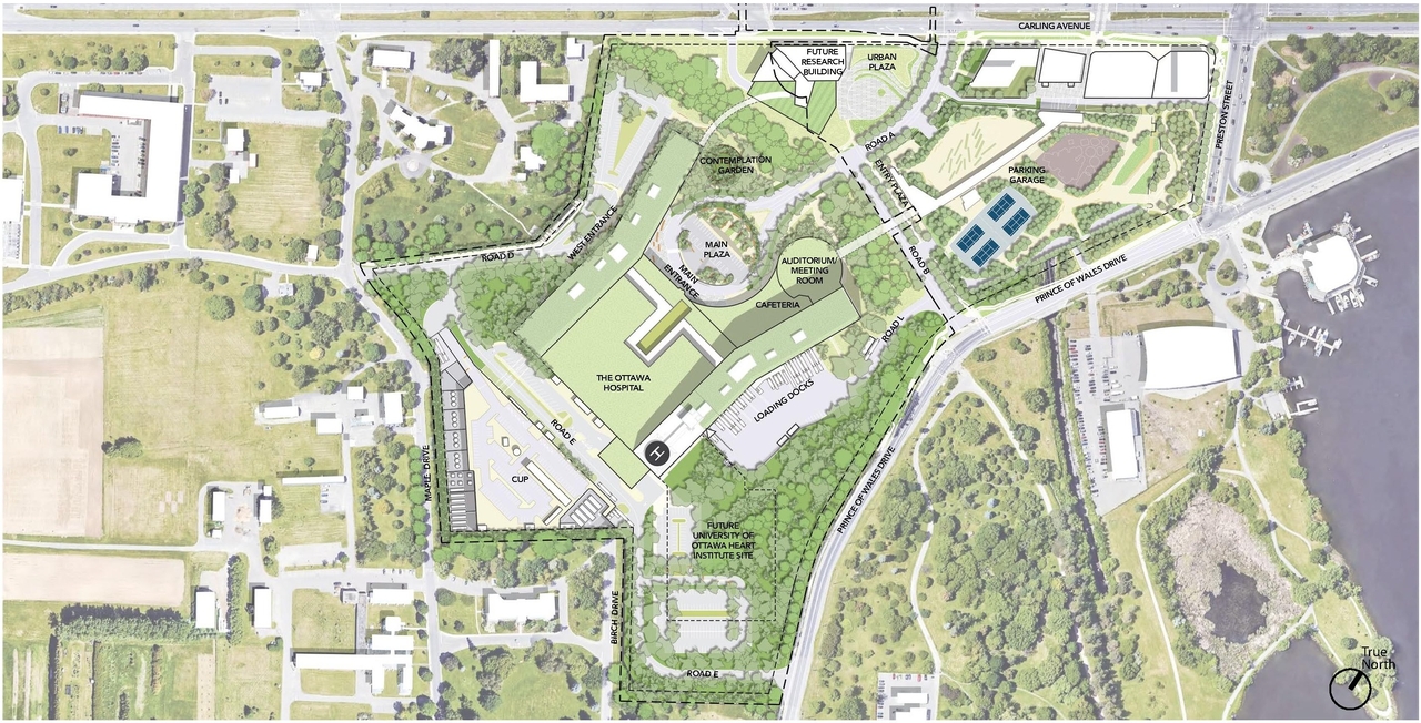 Construction site plan for project from page 57 of the file '2023-04-17 - Design Brief - D07-12-22-0168'