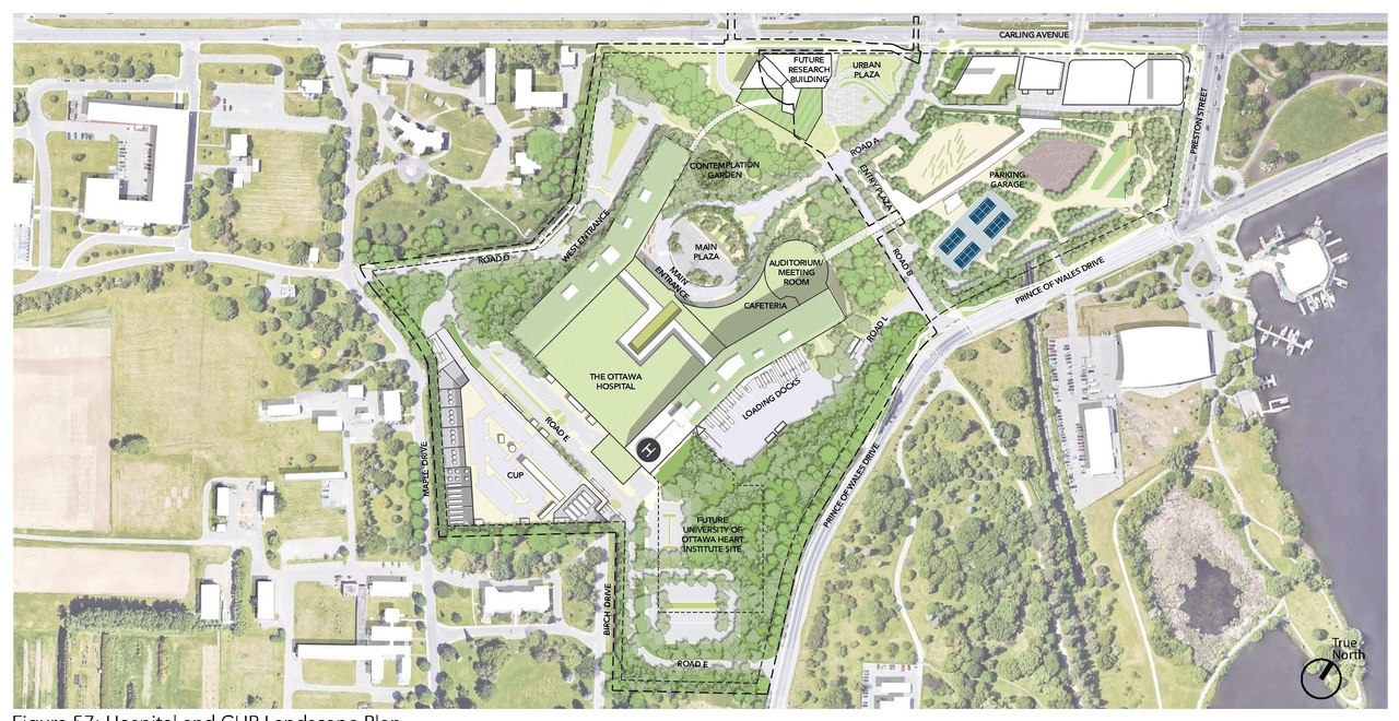 Construction site plan for project from page 57 of the file '2023-04-17 - Design Brief - D07-12-22-0168'