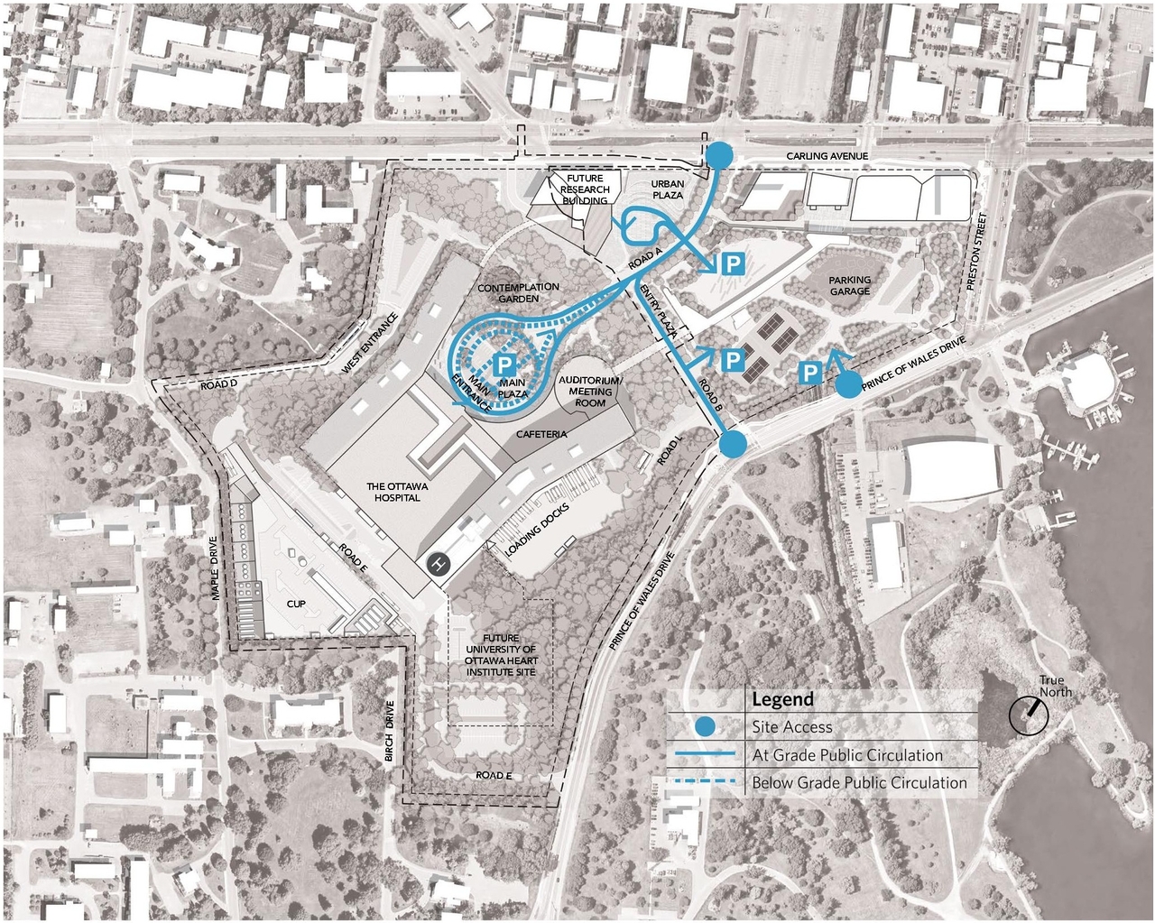 Construction site plan for project from page 60 of the file '2023-04-17 - Design Brief - D07-12-22-0168'