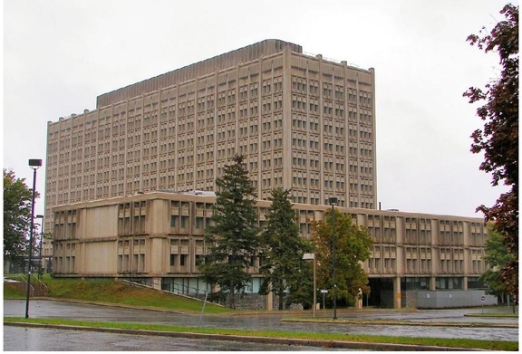 Rendering of building from page 68 of the file '2023-04-17 - Design Brief - D07-12-22-0168'