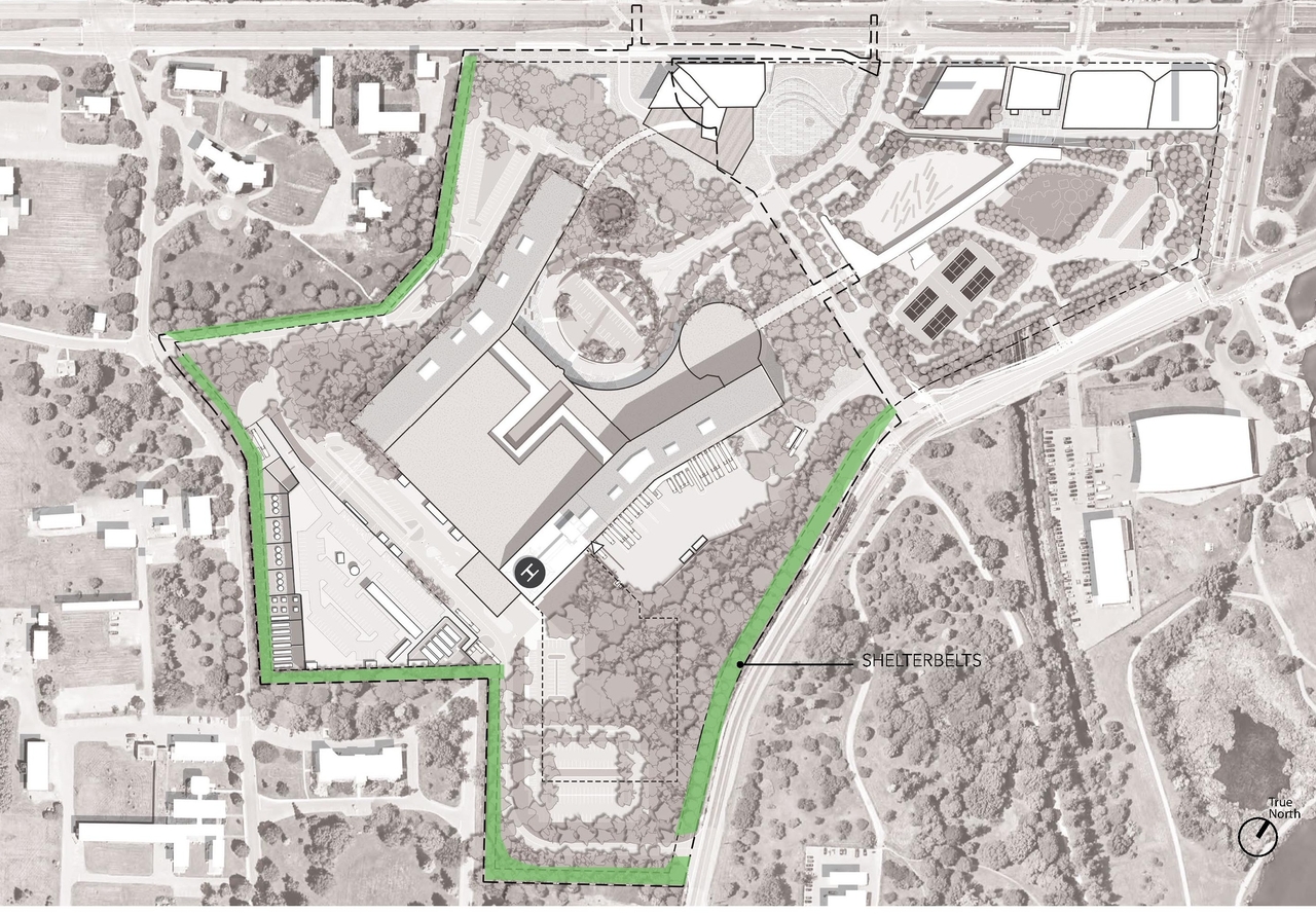 Construction site plan for project from page 87 of the file '2023-04-17 - Design Brief - D07-12-22-0168'